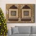 The Holiday Aisle® Tags Premium Gallery Wrapped Canvas - Ready To Hang Canvas, Solid Wood in Blue/Green/Red | 27 H x 18 W x 1 D in | Wayfair