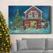 The Holiday Aisle® Santa's Workshop Premium Gallery Wrapped Canvas - Ready To Hang Canvas, Solid Wood in Brown | 12 H x 8 W x 1 D in | Wayfair
