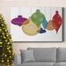 The Twillery Co.® Retro Ornaments Premium Gallery Wrapped Canvas - Ready To Hang Canvas in Blue/Green/Red | 27 H x 18 W x 1.5 D in | Wayfair