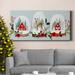 The Holiday Aisle® Snow Globe Village Collection D Premium Gallery Wrapped Canvas - Ready To Hang Canvas, in Green/White | Wayfair