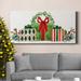 The Holiday Aisle® Woodland Holiday Collection D Premium Gallery Wrapped Canvas - Ready To Hang Canvas in Black/Blue/Green | Wayfair