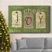 The Holiday Aisle® Joy Tags Premium Gallery Wrapped Canvas - Ready To Hang Metal in Blue/Green/Red | 60 H x 40 W x 1 D in | Wayfair
