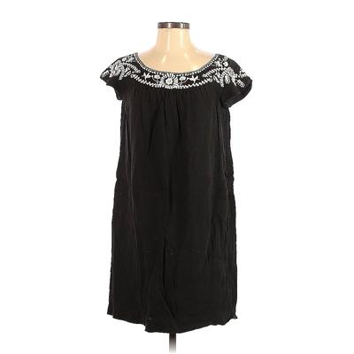 DKNY Casual Dress - Mini: Black Solid Dresses - Used - Size 2