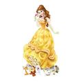 STAR CUTOUTS SP010 Belle Cardboard Cutout Party Decorations With Six Mini Party Supplies Princess Disney Theme, Medium