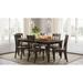 Lark Manor™ Aashma 7 - Piece Extendable Pine Solid Wood Dining Set Wood in Brown/Green, Size 30.0 H in | Wayfair C3C32053C6B94969A60FF5D9554815CB