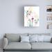 Red Barrel Studio® Scattershot Garden II by June Erica Vess - Wrapped Canvas Painting Metal in White | 32 H x 24 W x 2 D in | Wayfair