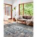 Blue 31 x 0.21 in Area Rug - World Menagerie Leonara Oriental Gray/Area Rug Polypropylene | 31 W x 0.21 D in | Wayfair