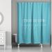 Latitude Run® Single Shower Curtain Polyester in Blue | 74 H x 71 W in | Wayfair 6A0AD79475A844D09A72A5B11848D1C7