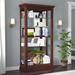 Pulaski Furniture Keepsakes Lighted Curio Cabinet Wood/Glass in Brown | 80 H x 43 W x 16 D in | Wayfair 20485