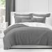The Twillery Co.® Ross Dove Standard Cotton Comforter Set Polyester/Polyfill/Cotton in Gray | California King Comforter + 2 King Shams | Wayfair