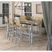 Oxford Garden Travira 7-piece 72-in x 30-in Tekwood Natural Bar Table & Sling Bar Chair Set