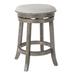 OS Home and Office Model MET17824-AG Backless Swivel Stool in Antique Grey Finish 2-Pack