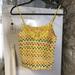 Free People Tops | Free People Womans Tank Top Xs Lace Detail Yellow Zig Zag Blue Red Cotton | Color: Red | Size: Xs
