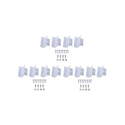 1-4er set Solarmodul Halterung Befestigung Montagewinkel Aluminium z Winkel Solar Panel Wand Dach Image