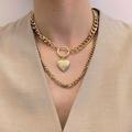 Free People Jewelry | Layered Chunky Necklace | Color: Gold | Size: Os