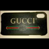 Gucci Accessories | Genuine Gucci Leather Iphone Case | Color: Black | Size: Iphone