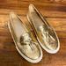 Coach Shoes | Coach Gold Sparkling Shoes | Color: Gold/White | Size: 7