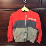 Adidas Shirts & Tops | Adidas Brand Toddler Zip Up Hoodie, Size 3t ~ Red & Gray’s ~ | Color: Gray/Red | Size: 3tb