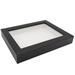 16x16 Shadowbox Wood Frames - Black DEEP Shadow Box with a Display Depth of 3/4"