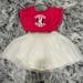 Disney Dresses | Beautiful Minnie Dress | Color: Red/White | Size: 3tg