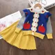 Melario-Costumes en tricot pour enfants pulls de princesse de dessin animé pour bébé robe à