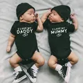 Body en coton pour bébés jumeaux tenue d'été à manches courtes pour garçons et filles vêtements