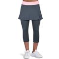 ANIVIVO Tennis Skirted Leggings Women with Pockets Skorts Leggings with Skirts& Women Golf Tight Tennis Clothing(Steelgrey,M)