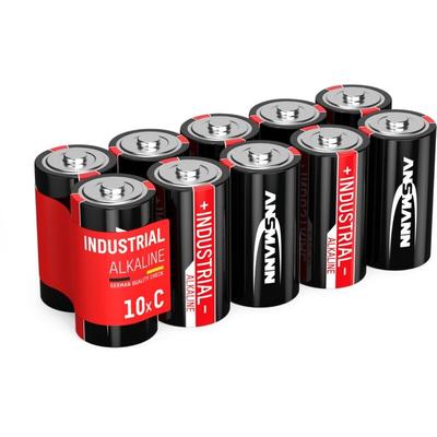 10x Ansmann Industrial Batterie Baby c 1,5V - LR14 Alkaline (10 Stück)