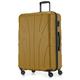 suitline - großer Hartschalen-Koffer Koffer Trolley Rollkoffer XL Reisekoffer, TSA, 76 cm, ca. 96-110 Liter, 100% ABS Matt, Herbstgold