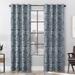 Scott Living Osaka Inverted Brushstrokes Cotton Blend Total Blackout Grommet Curtain Panel, Single Panel