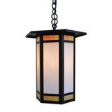 Arroyo Craftsman Etoile 18 Inch Tall 1 Light Outdoor Hanging Lantern - ETH-14-GWC-RC