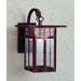 Arroyo Craftsman Glasgow 10 Inch Tall 1 Light Outdoor Wall Light - GB-6L-AM-BK