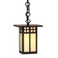 Arroyo Craftsman Glasgow 9 Inch Tall 1 Light Outdoor Hanging Lantern - GH-6L-AM-MB