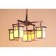 Arroyo Craftsman Huntington 24 Inch 5 Light Chandelier - HCH-4L-4-1DT-TN-AC