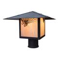 Arroyo Craftsman Monterey 8 Inch Tall 1 Light Outdoor Post Lamp - MP-12HF-CR-RC