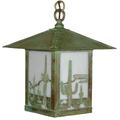 Arroyo Craftsman Timber Ridge 18 Inch Tall 1 Light Outdoor Hanging Lantern - TRH-16TR-AM-BZ