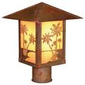 Arroyo Craftsman Timber Ridge 15 Inch Tall 1 Light Outdoor Post Lamp - TRP-16HS-F-BZ