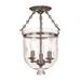 Hudson Valley Lighting Hampton 10 Inch 3 Light Semi Flush Mount - 251-HN-C3