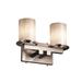 Justice Design Group Clouds 13 Inch 2 Light Bath Vanity Light - CLD-8772-10-DBRZ