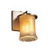 Justice Design Group Veneto Luce 8 Inch Wall Sconce - GLA-8771-16-CLRT-MBLK