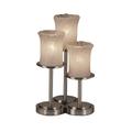 Justice Design Group Veneto Luce 16 Inch Table Lamp - GLA-8797-16-WHTW-DBRZ