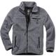 Brandit Teddyfleece Giacca, nero-grigio, dimensione S