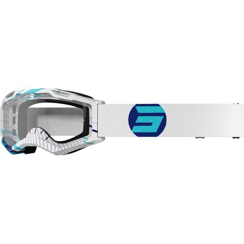 Shot Assault 2.0 Focus Motocross Brille, weiss-blau