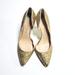 Jessica Simpson Shoes | Jessica Simpson Dorsay Sequin Heels Size 8 | Color: Gold | Size: 8