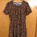 Lularoe Dresses | Lularoe Amelia Size M | Color: Black/Orange | Size: M