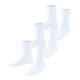 FALKE Unisex Kinder Socken Family 3-Pack K SO Baumwolle einfarbig 3 Paar, Weiß (White 2000), 31-34