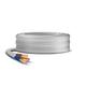 Primes DIY 3 Core Round White Flex Flexible Cable, stranded electrical copper wire, Insulated Flexible PVC Wire, Stranded Wire High Temperature Resistance, 3182Y BASEC Approved 1.5mm(30 Meter)