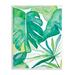 Stupell Industries Green Tropical Palms Monstera Plants Jungle Foliage Wood in Brown | 19 H x 13 W x 0.5 D in | Wayfair ai-863_wd_13x19