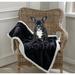 Richie House Super Elegant Throw Polyester in Black/Gray | 60 H x 50 W in | Wayfair RHB2854-A-50-60