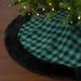 Northlight Seasonal 48" Green & Black Plaid Christmas Tree Skirt Polyester | 48 H x 48 W in | Wayfair NORTHLIGHT FO26653